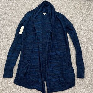 Wilfred Women's Blue Open-Front Sweater